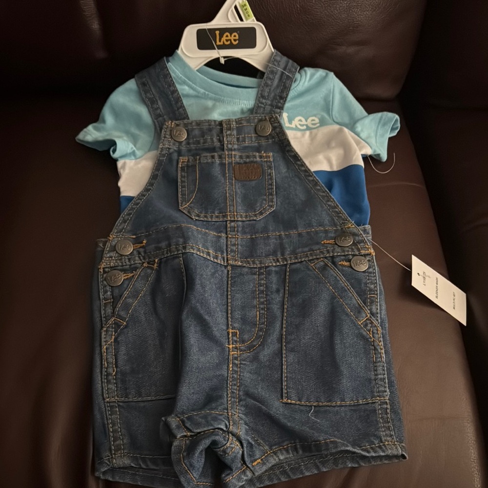 Lee Blue Denim Overalls Classic Workwear